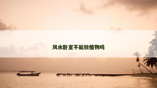 風(fēng)水臥室不能放植物嗎 風(fēng)水臥室不能放植物嗎