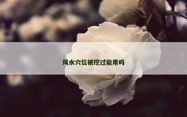 風水穴位被挖過能用嗎