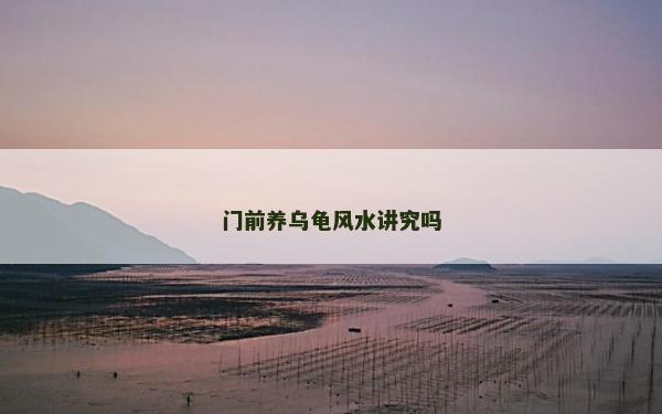 門前養(yǎng)烏龜風水講究嗎