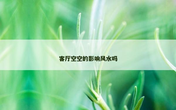 客廳空空的影響風(fēng)水嗎