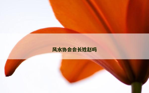 風水協會會長姓趙嗎