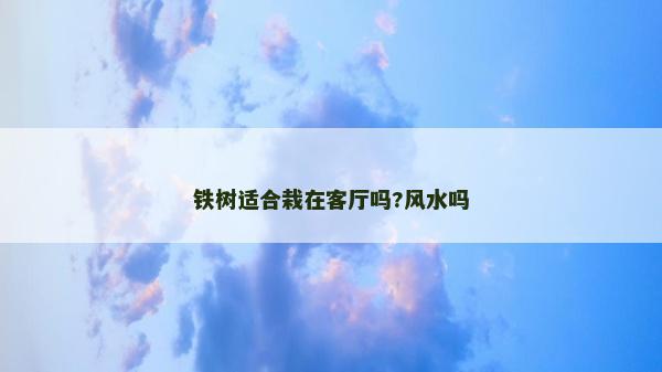 鐵樹適合栽在客廳嗎?風(fēng)水嗎
