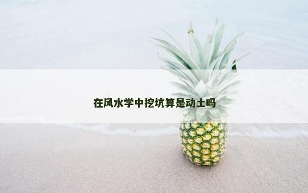 在風(fēng)水學(xué)中挖坑算是動土嗎 在風(fēng)水學(xué)中挖坑算是動土嗎