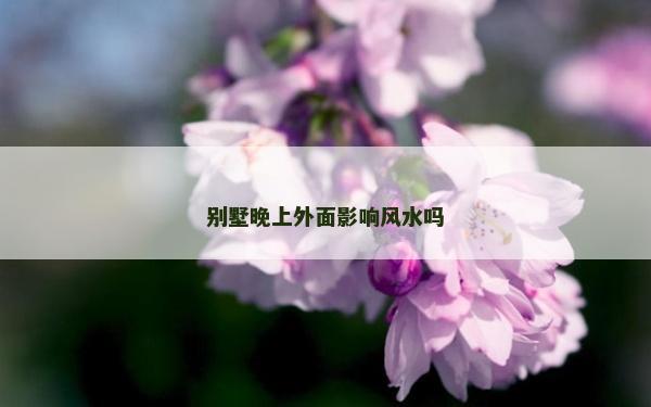 別墅晚上外面影響風水嗎