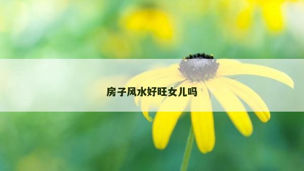 房子風水好旺女兒嗎