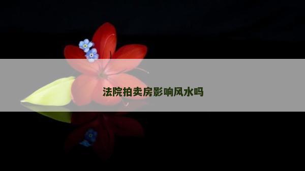 法院拍賣房影響風水嗎
