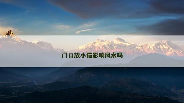 門口放小貓影響風水嗎