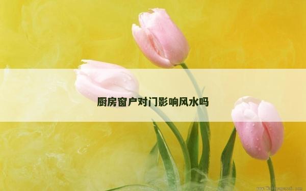 廚房窗戶對門影響風水嗎