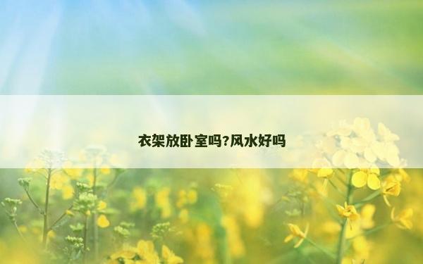 衣架放臥室嗎?風(fēng)水好嗎