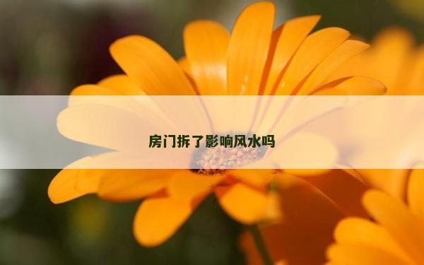 房門拆了影響風水嗎
