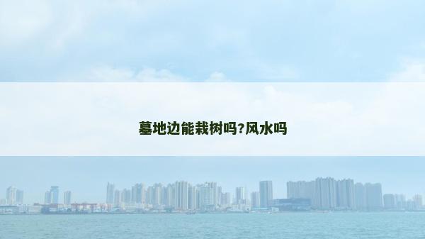 墓地邊能栽樹嗎?風水嗎