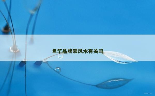 魚(yú)竿品牌跟風(fēng)水有關(guān)嗎