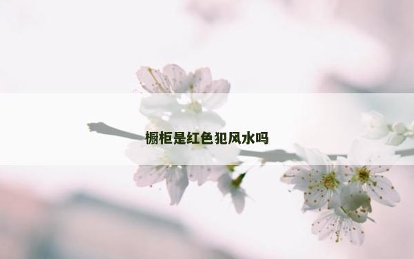 櫥柜是紅色犯風水嗎
