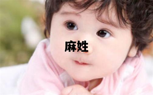 麻姓有創意的男寶寶名字