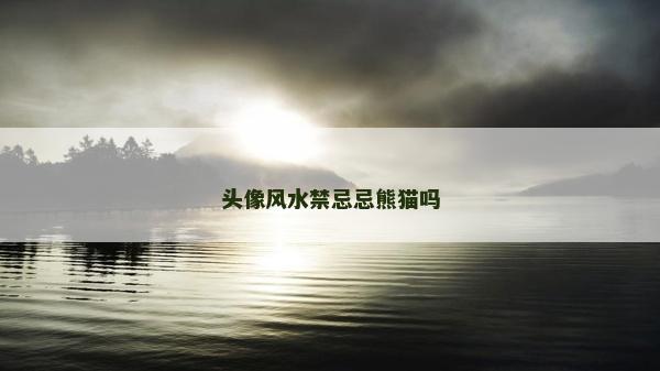 頭像風水禁忌忌熊貓嗎
