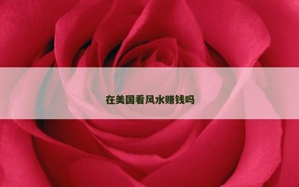 在美國(guó)看風(fēng)水賺錢嗎