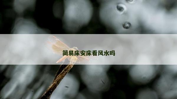 簡易床安床看風(fēng)水嗎