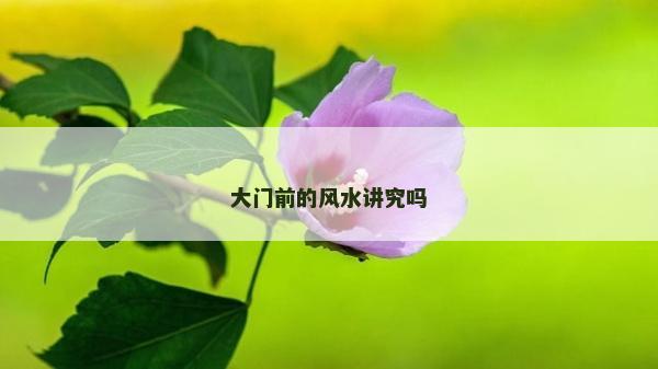 大門前的風水講究嗎 大門前的風水講究嗎