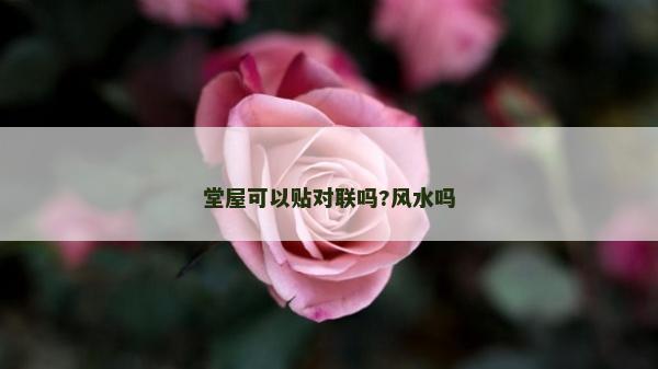 堂屋可以貼對聯嗎?風水嗎