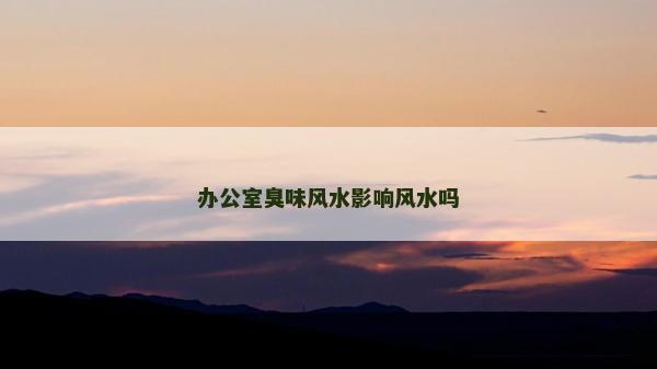 辦公室臭味風(fēng)水影響風(fēng)水嗎