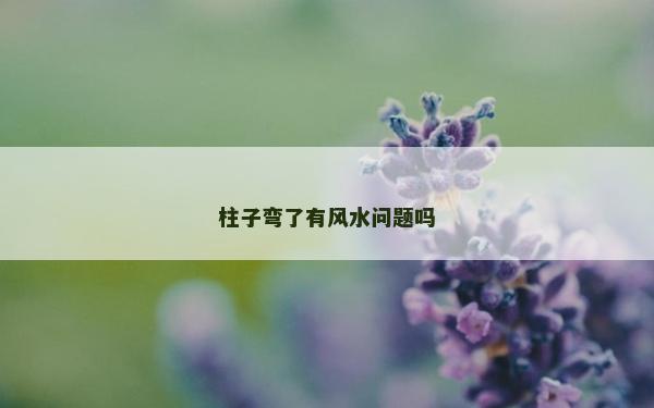 柱子彎了有風水問題嗎 柱子彎了有風水問題嗎
