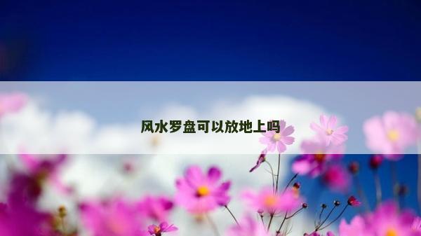 風水羅盤可以放地上嗎